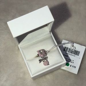 Authentic New Dior Bow Ring with Small Charms